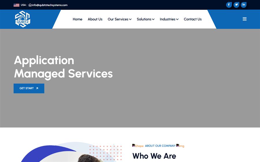 Qubitz Tech Systems website