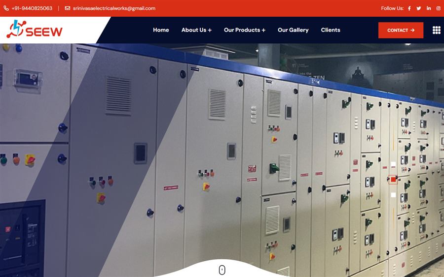 Srinivasa Electrical Engineering Works website