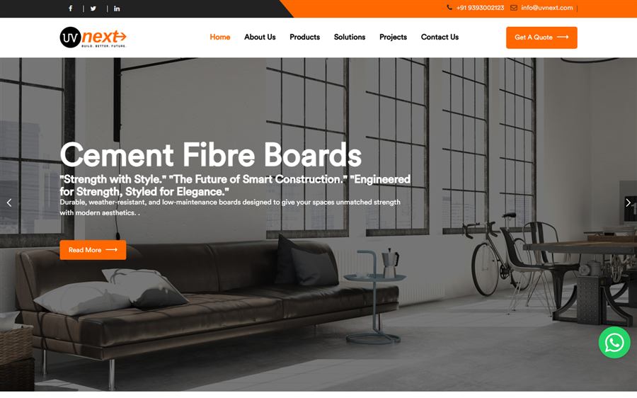 UV NEXT website